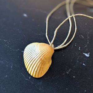 Handcrafted Twine Shell Seashell Necklace